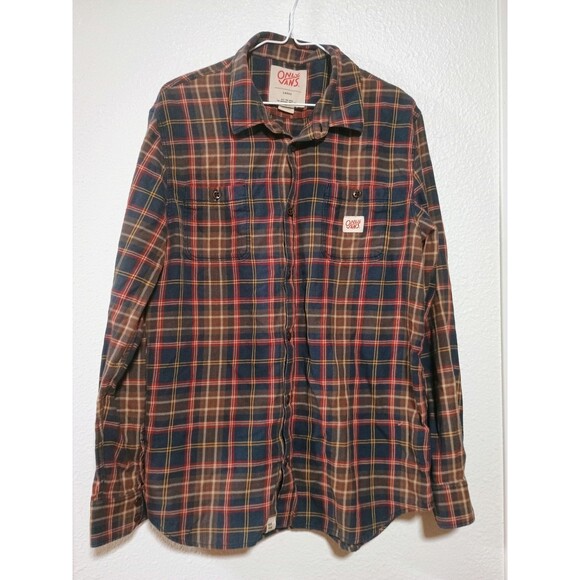 Vintage Limited Edition Only Vans Plaid Button Up Jacket Mens Large - Picture 1 of 7